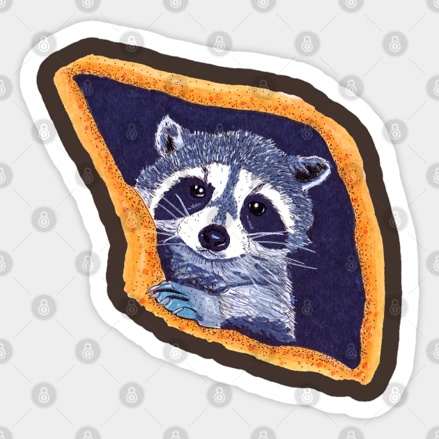 Peekaboo Raccoons Collection #2 Sticker by Blissful Drizzle